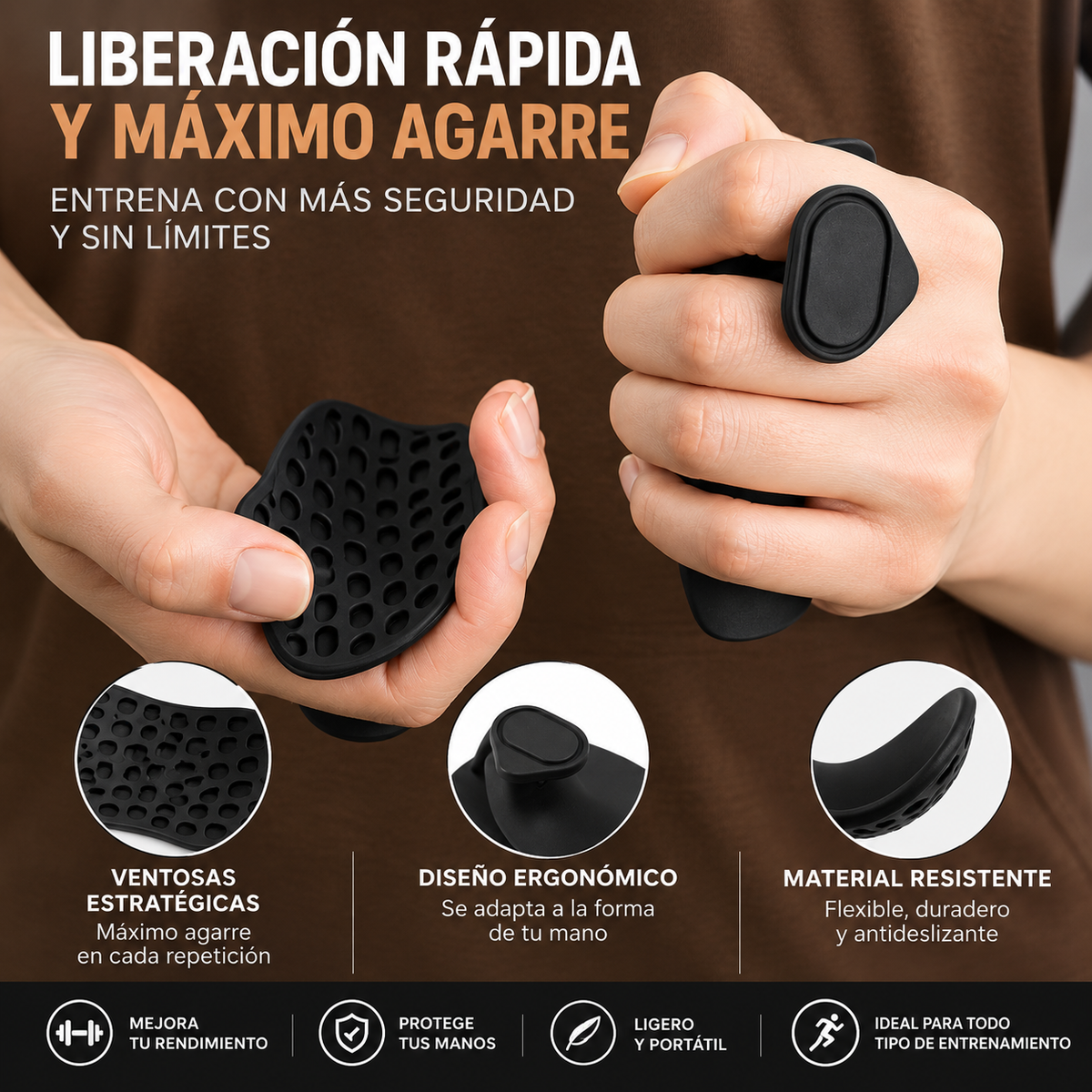 💪 Grips de Entrenamiento para Levantamiento de Pesas 💪